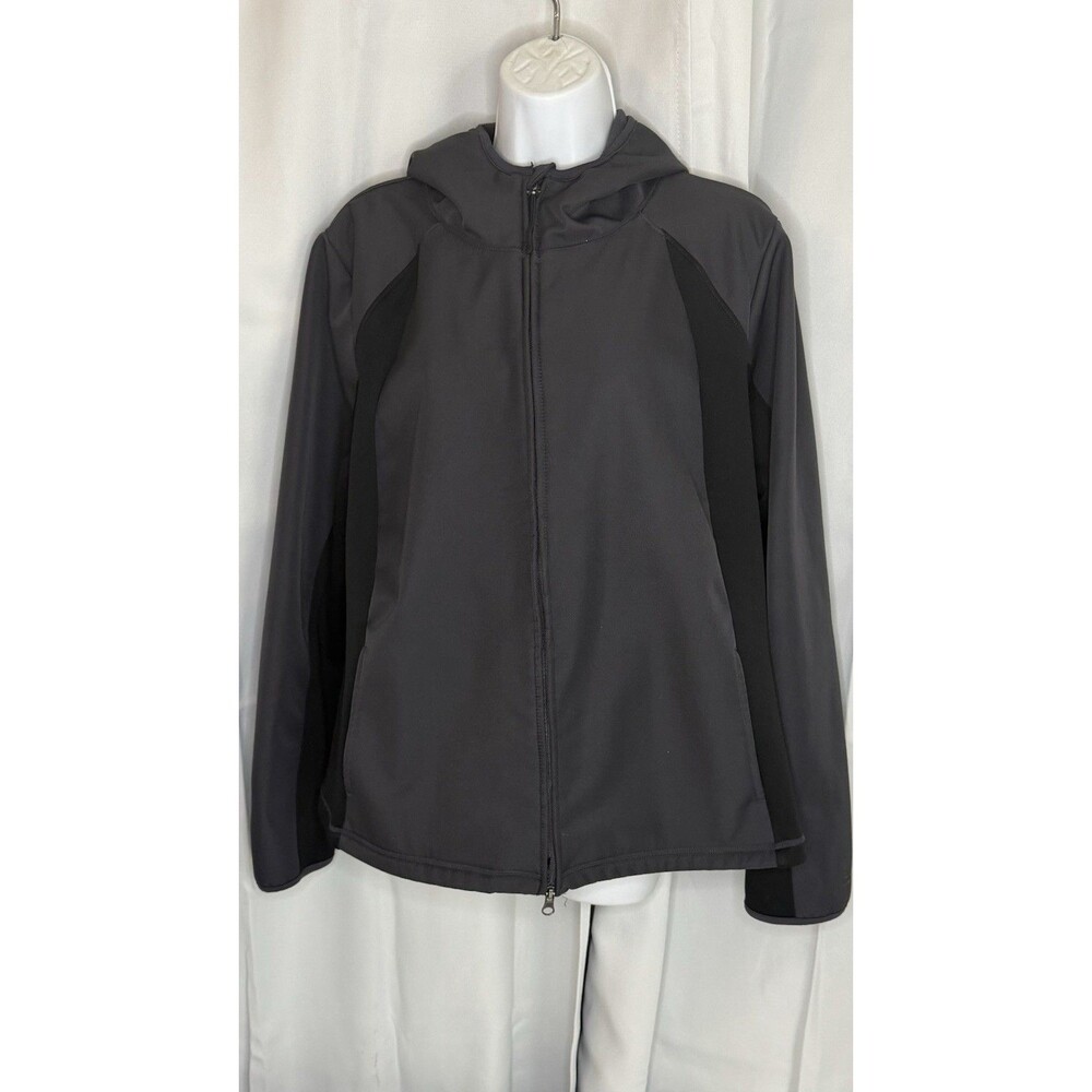 Champion Womens XXL Gray Full Zip Hooded Jacket Athletic Activewear